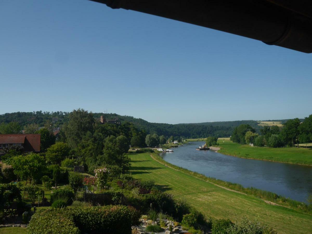 Ferienwohnung Weserblick Polle Экстерьер фото