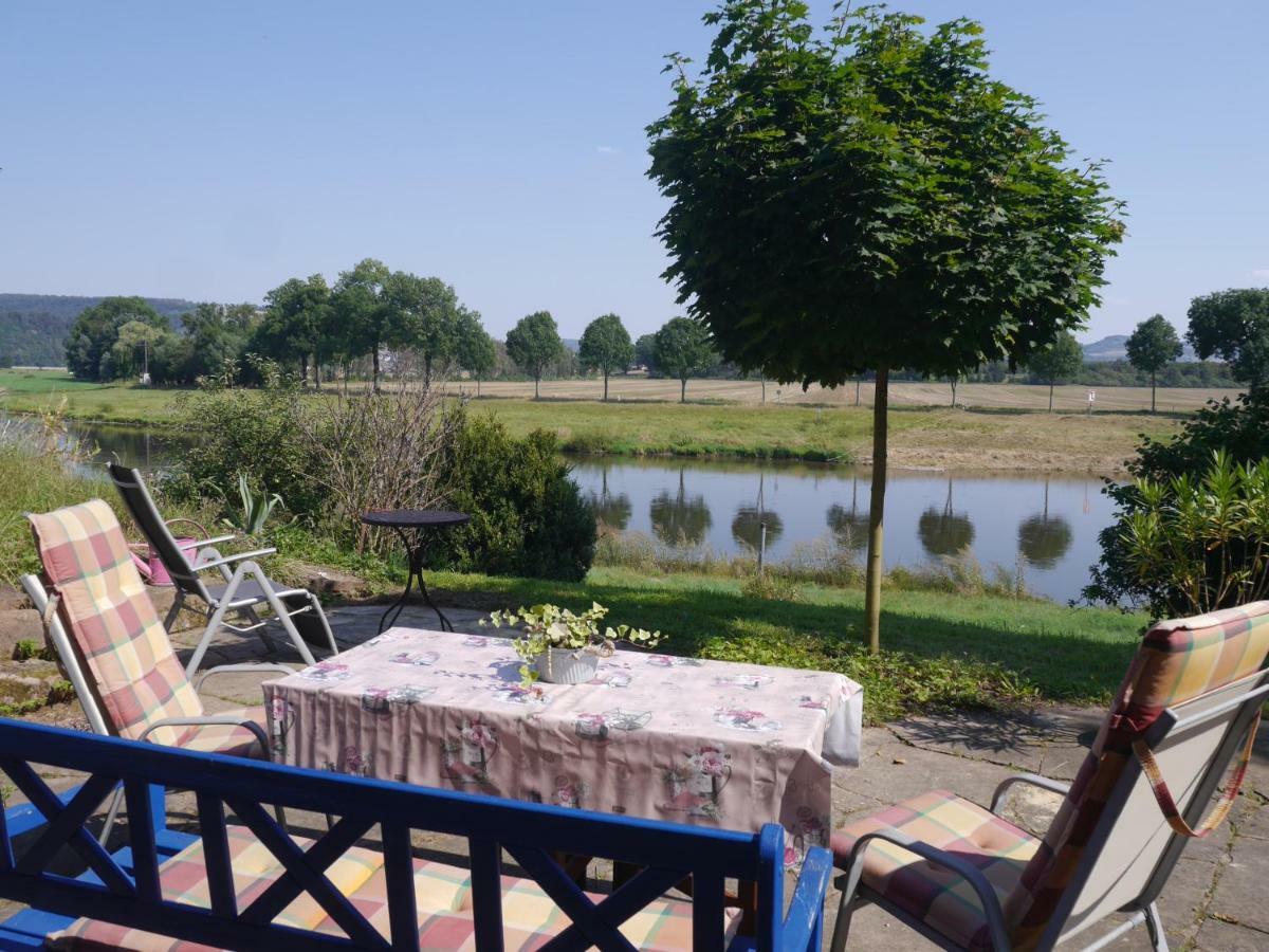 Ferienwohnung Weserblick Polle Экстерьер фото